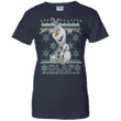 Olaf frozen ugly christmas sweater Ladies shirt