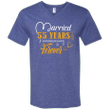 55 Years Wedding Anniversary Shirt For Husband And Wife Mens V-Neck T