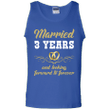 3 Years Wedding Anniversary Shirt Perfect Gift For Couple Tank Top