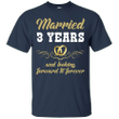 3 Years Wedding Anniversary Shirt Perfect Gift For Couple Ultra Cotton