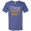 56 Years Wedding Anniversary Shirt For Husband And Wife Mens V-Neck T