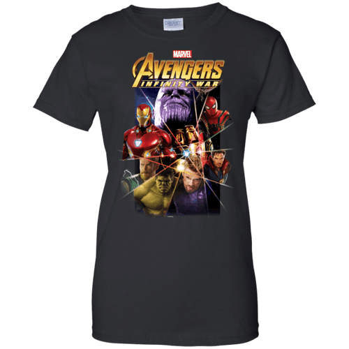 Marvel Avengers Infinity War Gauntlet Prism Graphic Ladies shirt