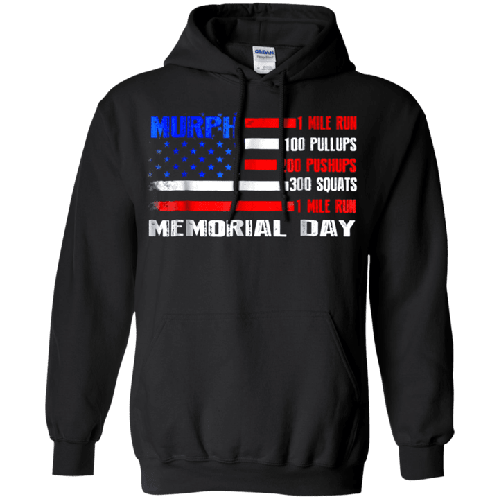 Memorial Day Murph G185 Gildan Pullover Hoodie 8 oz
