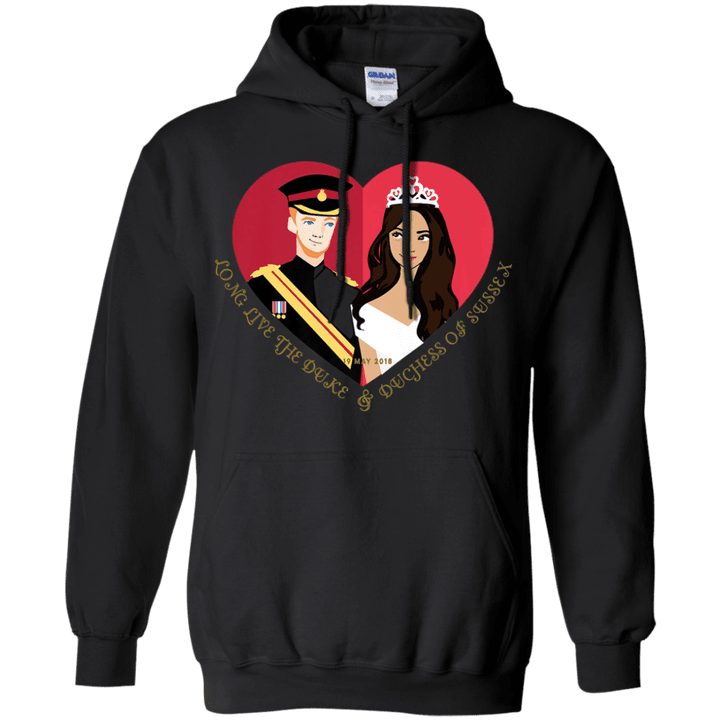 Long live the Duke and Duchess of Sussex G185 Gildan Pullover Hoodie 8