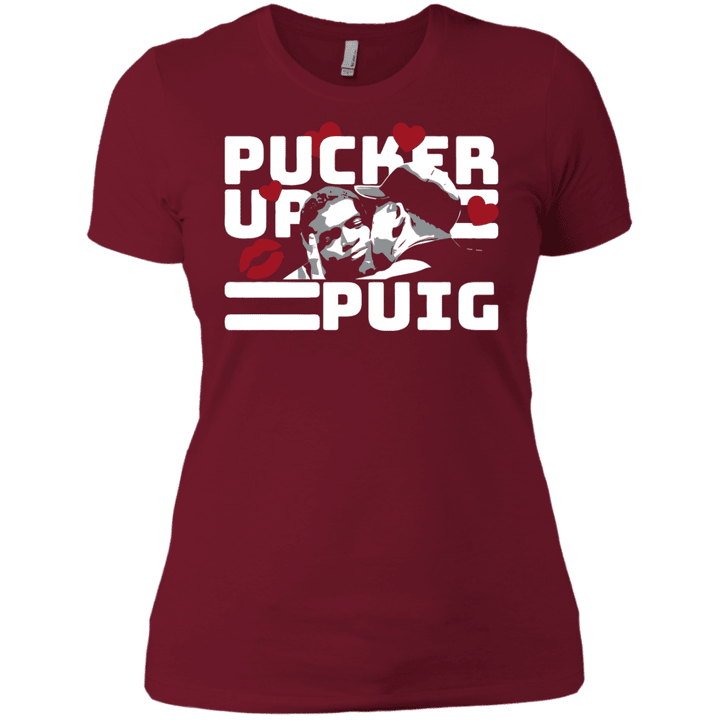 Los Angeles Dodgers Shirt Pucker Up Puig Boyfriend T-Shirt