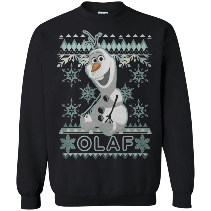 Olaf frozen ugly christmas sweater G180 Gildan Crewneck Pullover Sweat