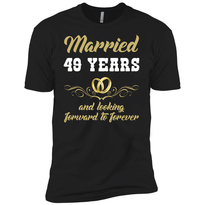 49 Years Wedding Anniversary Shirt Perfect Gift For Couple Short Sleev