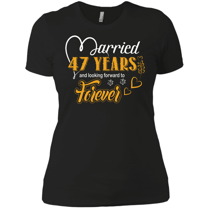 47 Years Wedding Anniversary Shirt For Husband And Wife Ladies Boyfri
