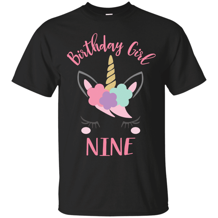 9Th Birthday Girl Unicorn Ninth Outfit Apparel