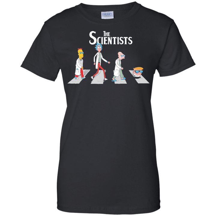 Scientist on Abbey Road - Rick Morty and The Simpsons Ladies shirt
