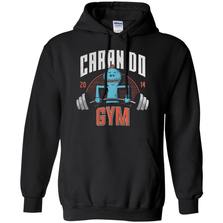 Rick And Morty Meeseeks Can Do Gym G185 Gildan Pullover Hoodie 8 oz