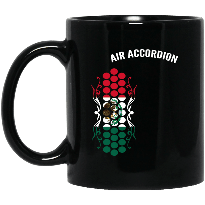 Air accordion champions - flag of mexico mug