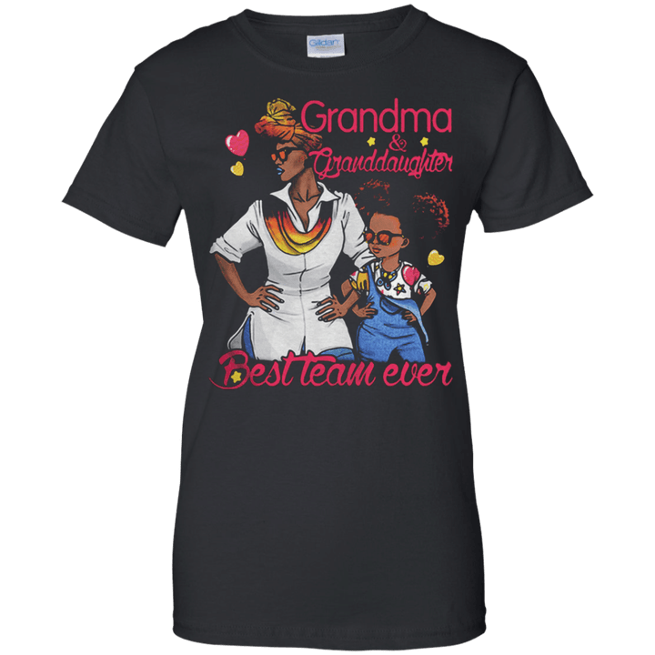 Grandma and grandgaughter best team ever Ladies shirt