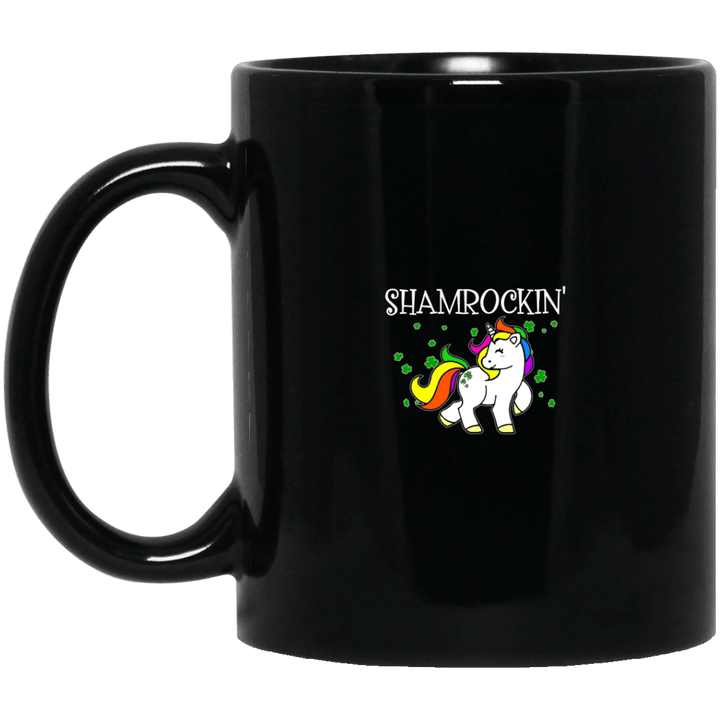 St Patricks Day Shamrockin Funny With Unicorn Mug