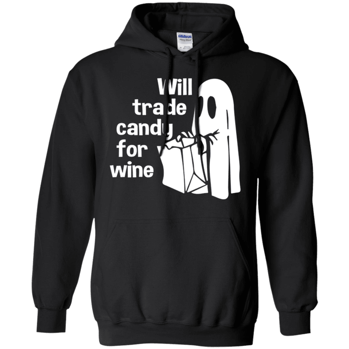 Will Trade Candy For Wine funny halloween Hoodie
