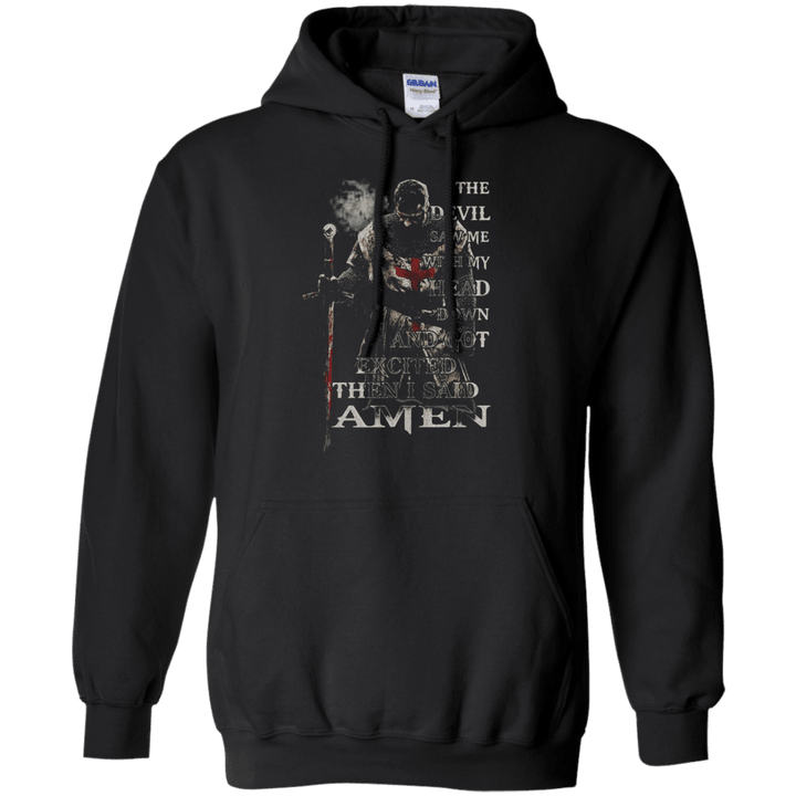 The devil saw me with my head down Hoodie