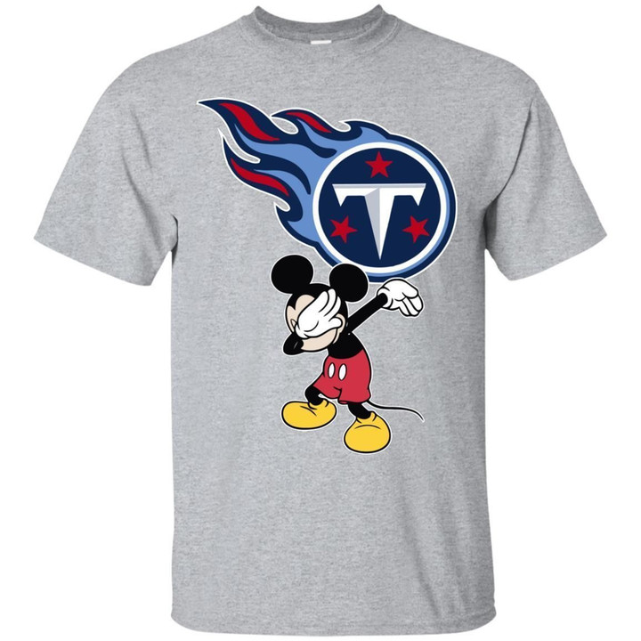Dabbing Mickey Funny Love Tennessee Titans America Football Mens T-Sh
