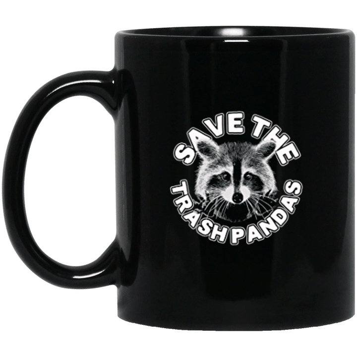 Save the trash pandas raccoon animal mug
