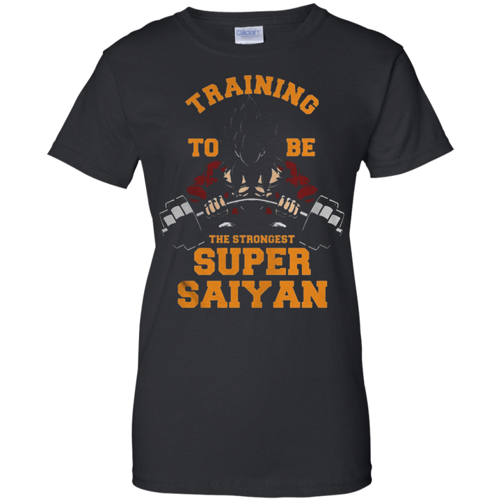 Training To Be The Strongest Super Saiyan - Dragon ball Ladies shirt