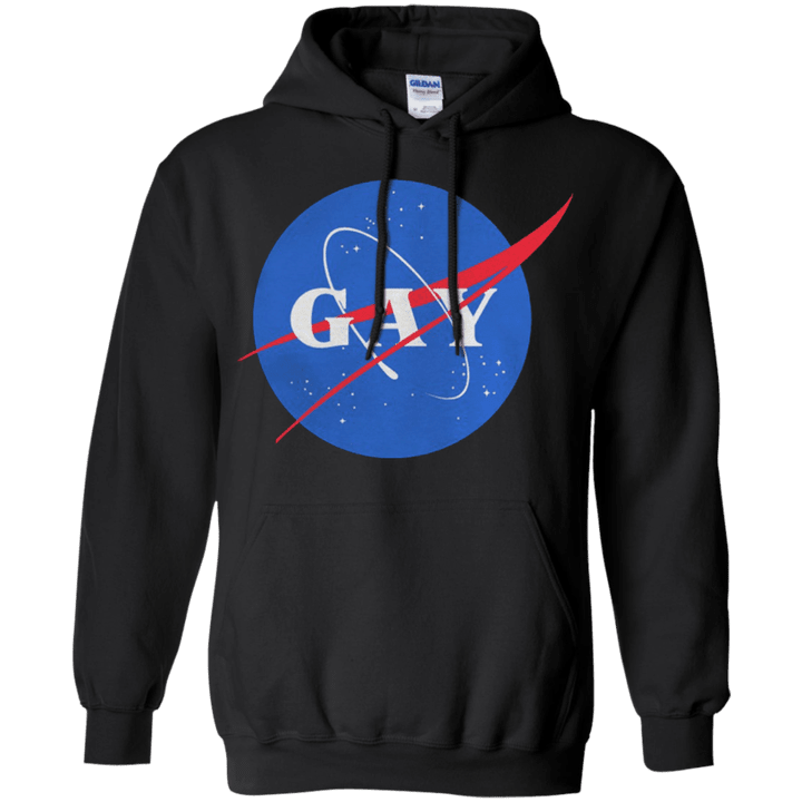Nasa Gay Pride Logo G185 Gildan Pullover Hoodie 8 oz