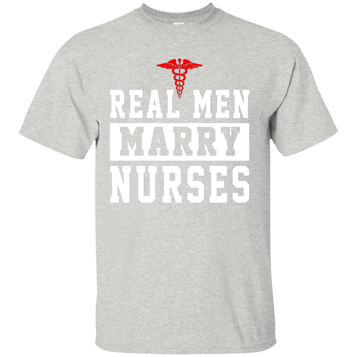 Real men marry nurse funny shirt for husband wife shirt