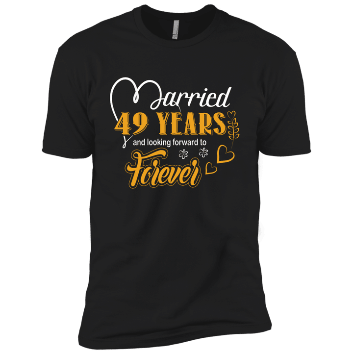 49 Years Wedding Anniversary Shirt For Husband And Wife Short Sleeve T
