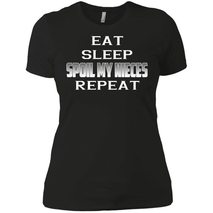 Eat - Sleep - Spoil My Niece - Repeat Ladies Boyfriend T-Shirt