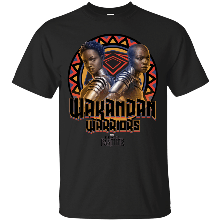 Marvel Black Panther Movie Warrior Circle Graphic T shirt