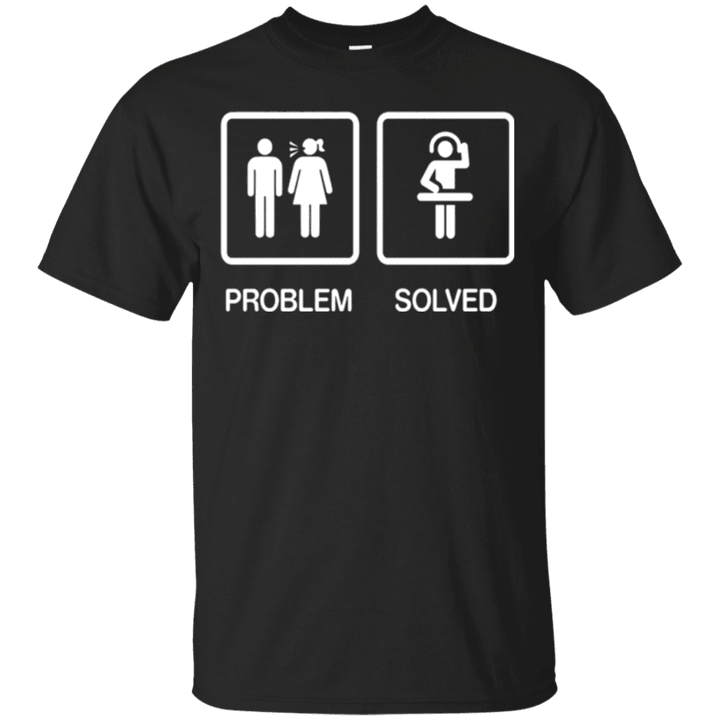 Problem Solved Funny Disk Jockey DJ T-Shirt Gift