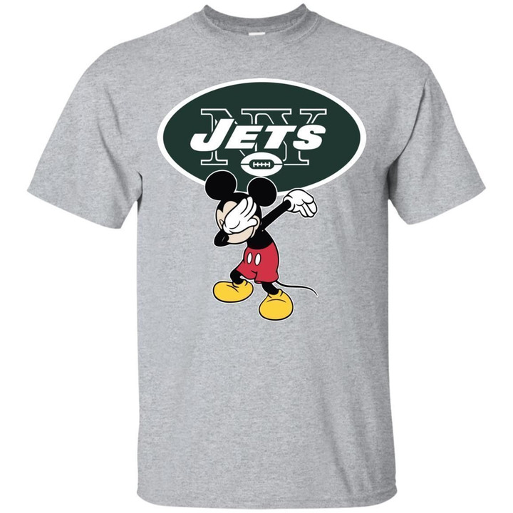 Dabbing Mickey Funny Love New York Jets America Football Mens T-Shirt