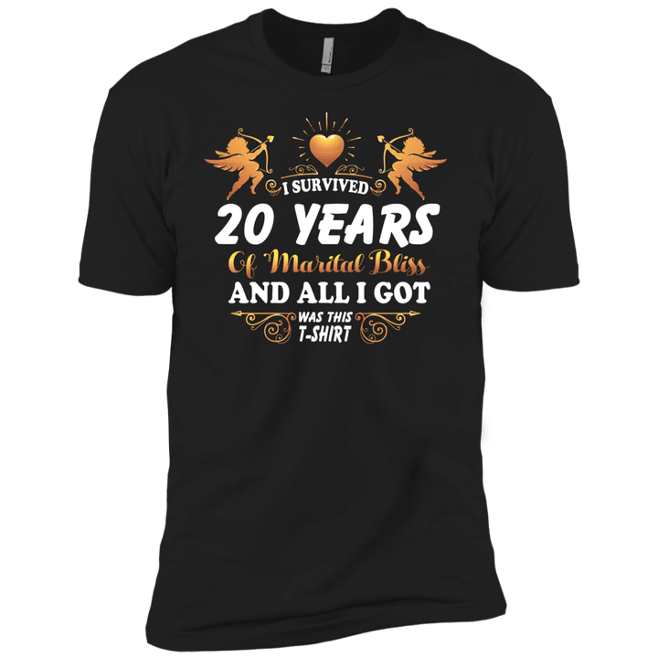 Cute 20th Wedding Anniversay Shirt For Couple Short Sleeve T-Shirt