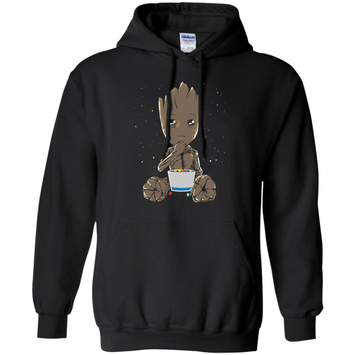 Eating candies with Groot - Guardians of the Galaxy Hoodie