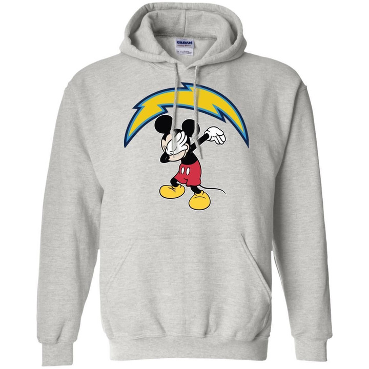 Dabbing Mickey Funny Love Los Angeles Chargers America Football Hoodie