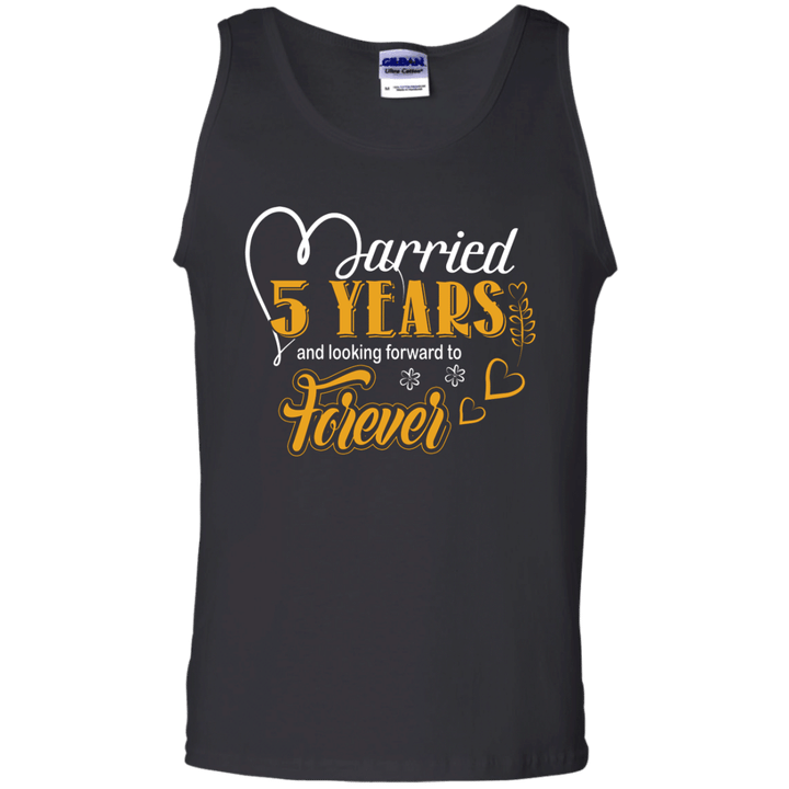 5 Years Wedding Anniversary Shirt For Husband And Wife Tank Top