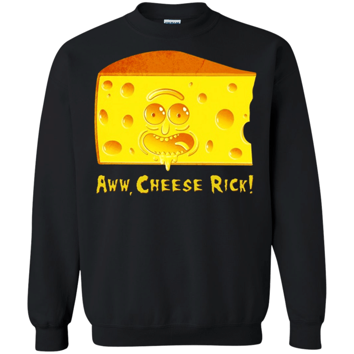 Cheese Rick - Rick and Morty G180 Gildan Crewneck Pullover Sweatshirt