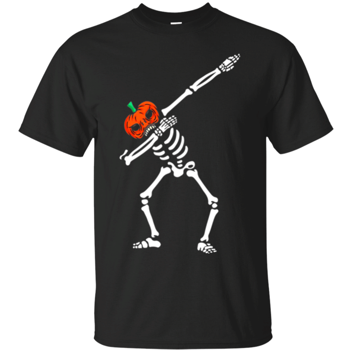 Skeleton Dab Halloween Tee Dance Shirt For Halloween Gift