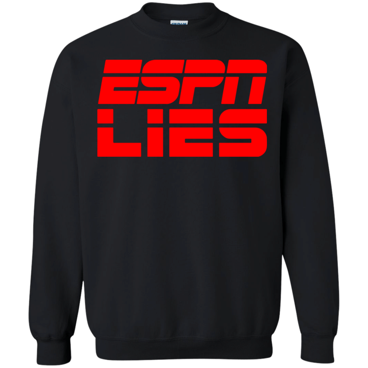 ESPN Lies G180 Gildan Crewneck Pullover Sweatshirt 8 oz