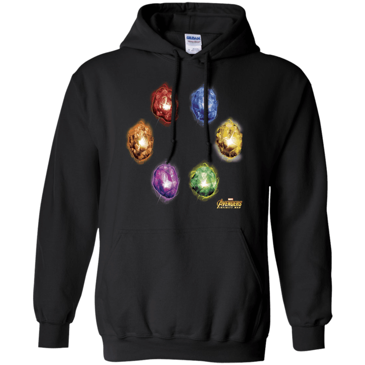 Marvel Avengers Infinity War Stones Glow Graphic Hoodie
