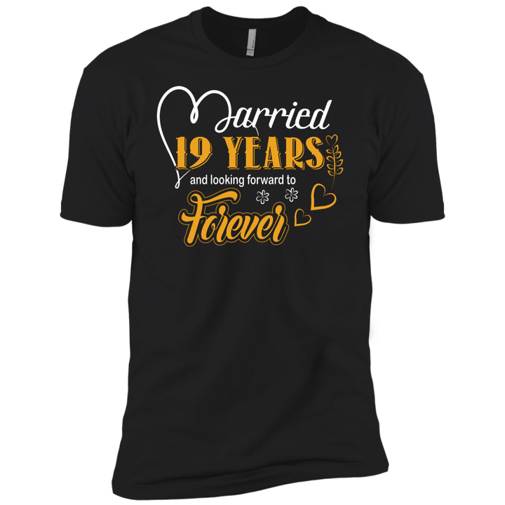 19 Years Wedding Anniversary Shirt For Husband And Wife Short Sleeve T