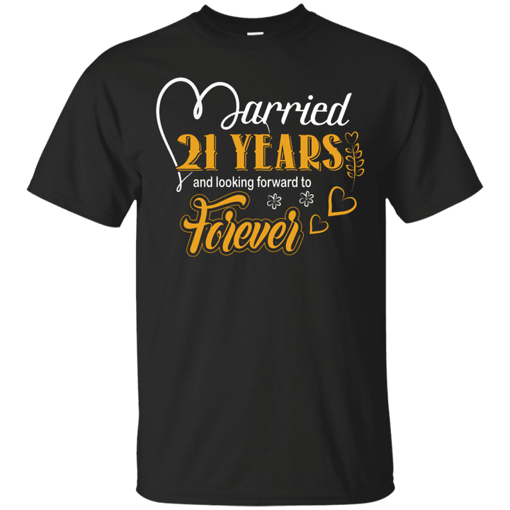 21 Years Wedding Anniversary Shirt For Husband And Wife Ultra Cotton T