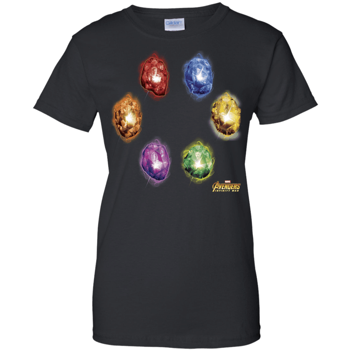 Marvel Avengers Infinity War Stones Glow Graphic Ladies shirt