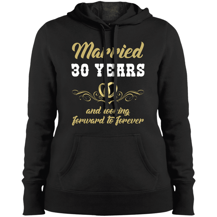 30 Years Wedding Anniversary Shirt Perfect Gift For Couple Hooded Swea