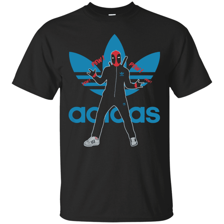 Deadpool pewpew Adidas T shirt