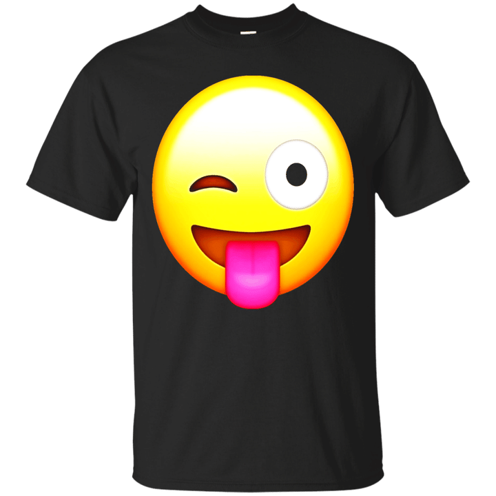 Wink Face Tongue Out Emoji T Shirt