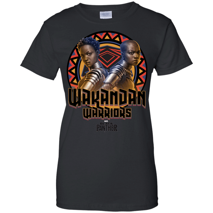 Marvel Black Panther Movie Warrior Circle Graphic Ladies shirt