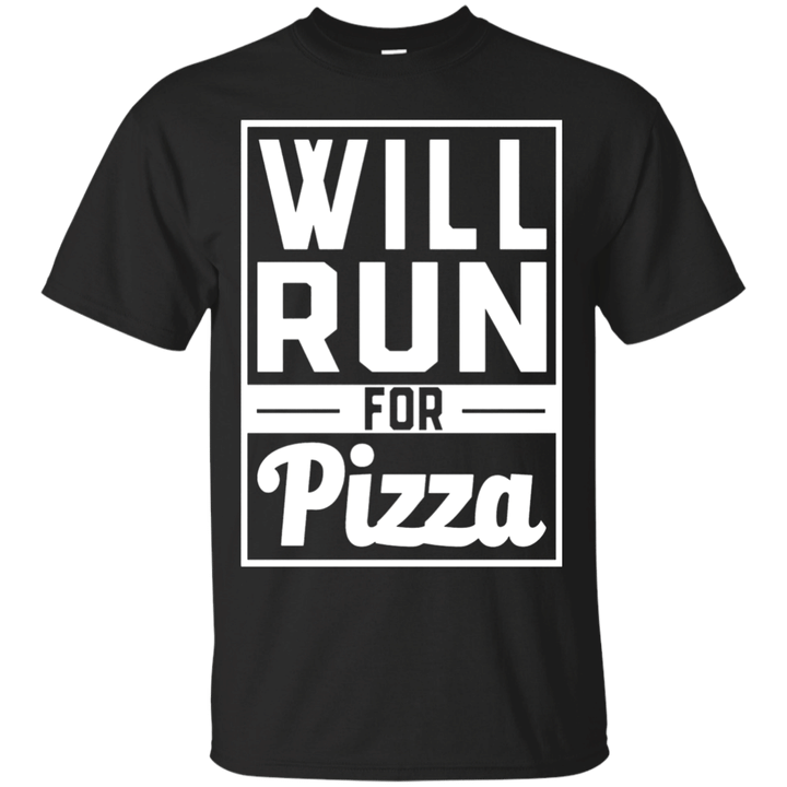 Will Run For Pizza Graphic T-Shirts