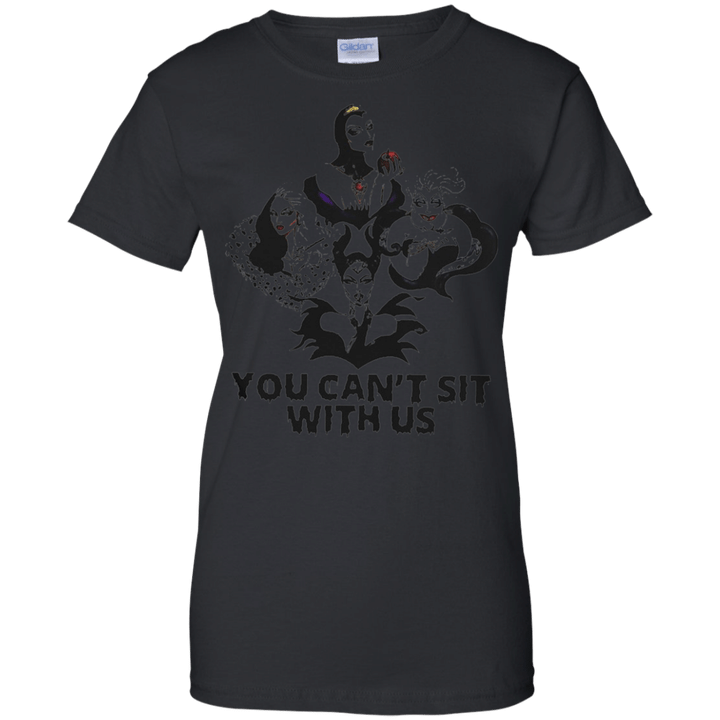 Disney Maleficent Ursula Evil Queen You Cant Sit With Us Ladies shirt