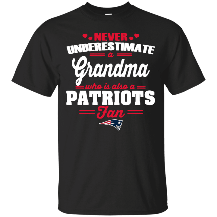 Never Underestimate A Grandma Who Is Also A Patriots Fan T shirt