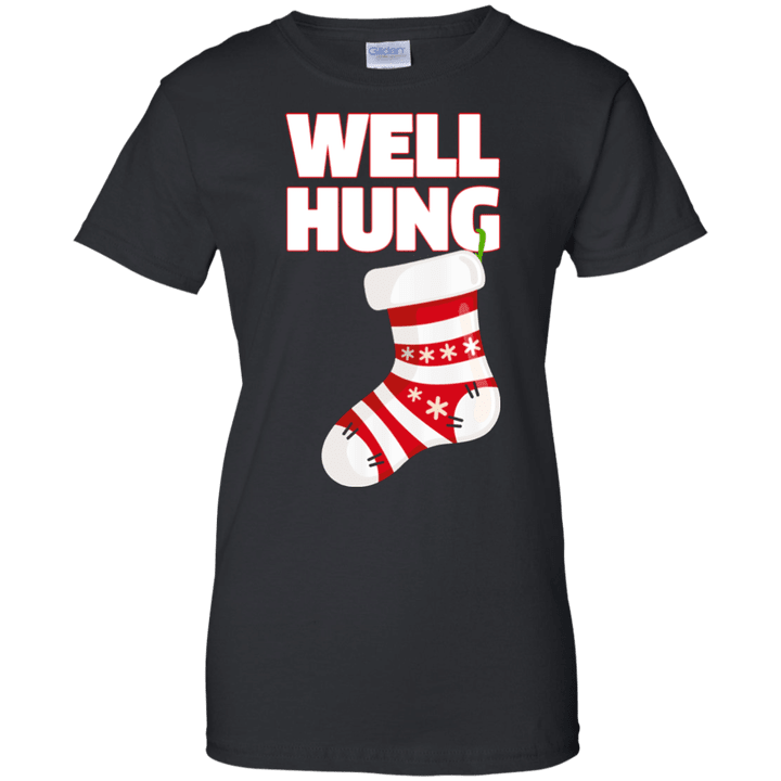 Well Hung Christmas Ladies shirt