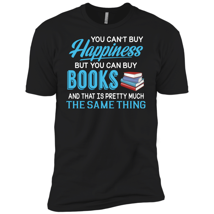 Book T-shirt - You Cant Buy Happiness But You Can Buy Books Short Slee